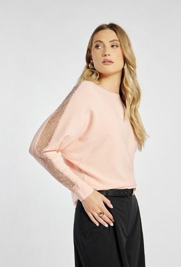 Sweter damski z dżetami