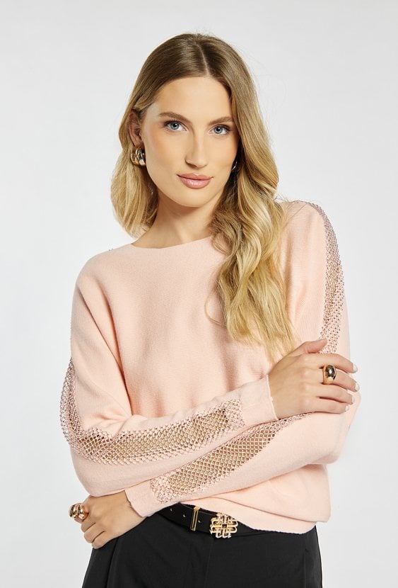 Sweter damski z dżetami