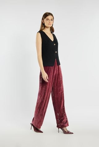 Eleganckie spodnie cekinowe