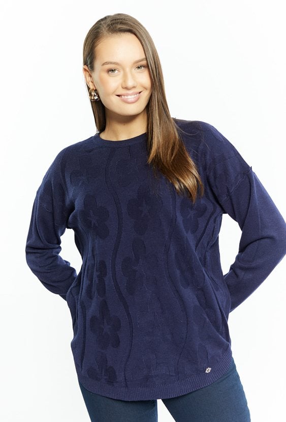 Wiskozowy sweter damski