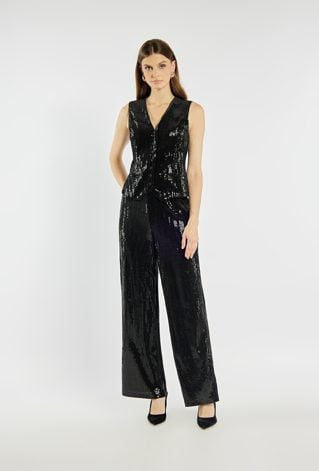 Eleganckie spodnie cekinowe