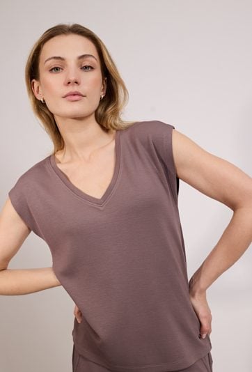 T-shirt z modalem