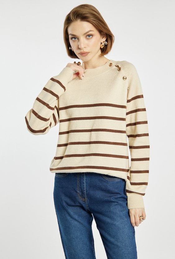 Sweter w paski