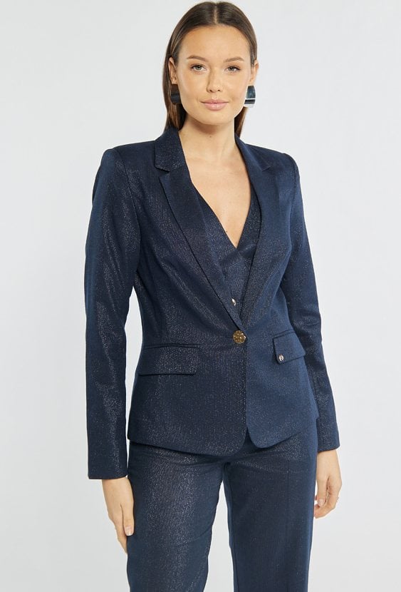 Marynarka z dodatkiem lnu i bawełny