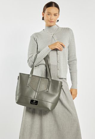 Duża torba z paskiem w zestawie