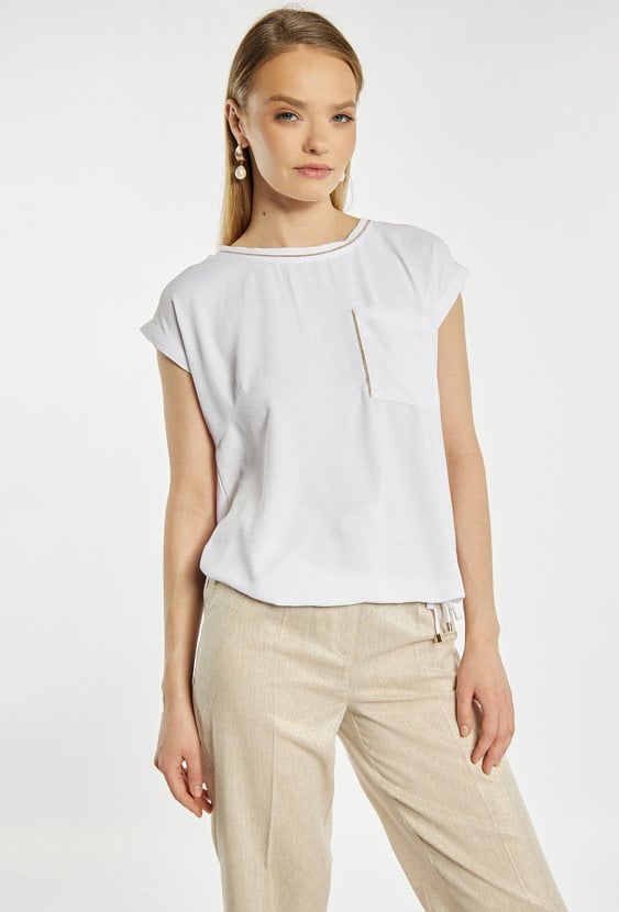 Bluzka damska z kieszonką