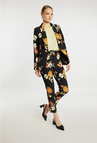 Eleganckie spodnie w kwiaty