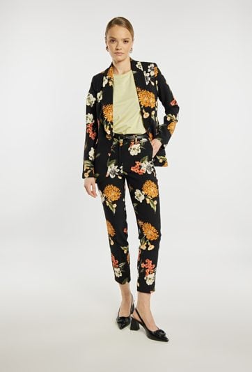 Eleganckie spodnie w kwiaty