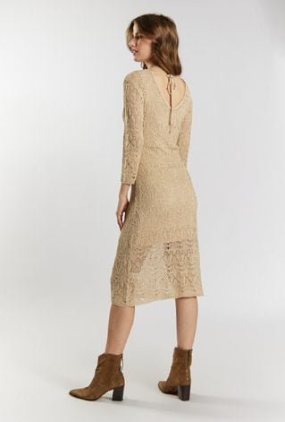 Ażurowa sukienka midi