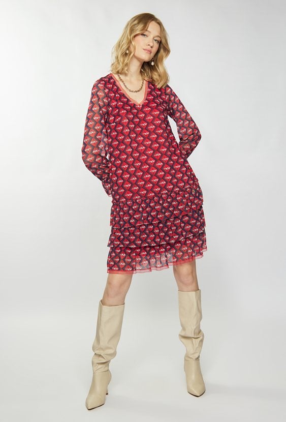 Sukienka z falbankami