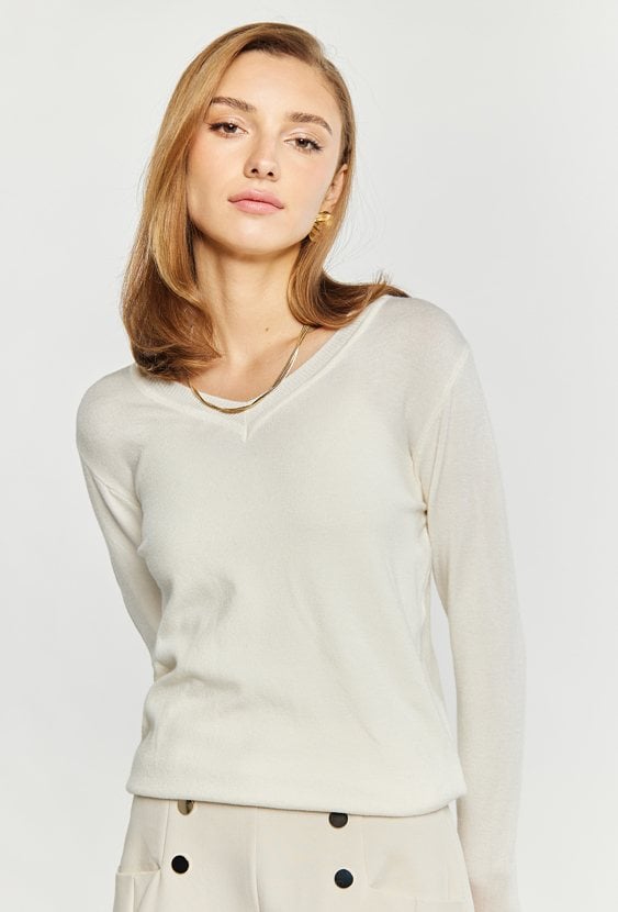 Dopasowany sweter damski