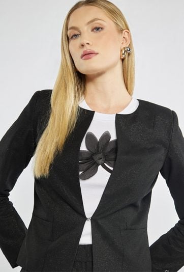 Żakiet z dodatkiem lnu i bawełny