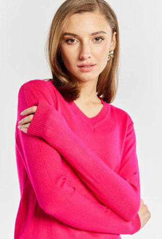 Dopasowany sweter damski