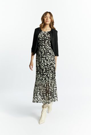 Wzorzysta spódnica midi