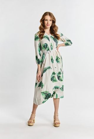 Wzorzysta sukienka damska