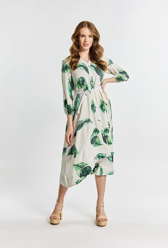 Wzorzysta sukienka damska