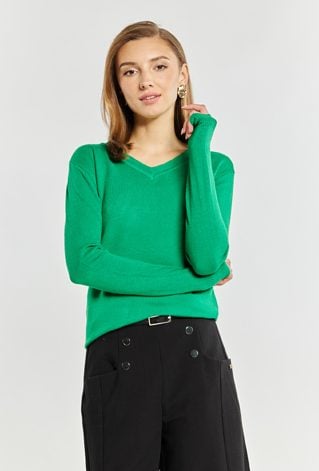 Dopasowany sweter damski