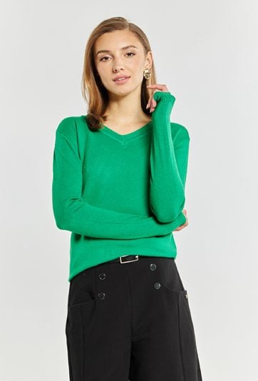 Dopasowany sweter damski