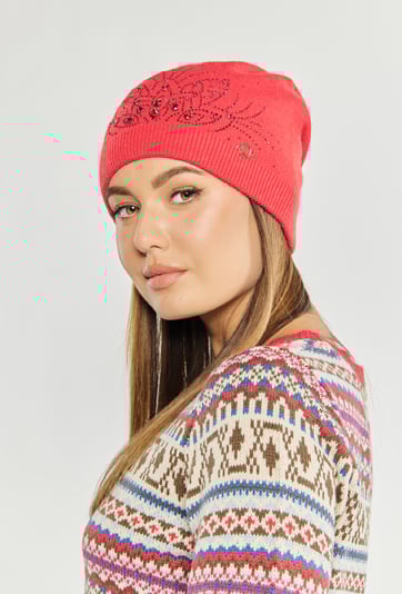 Czapka damska z połyskiem