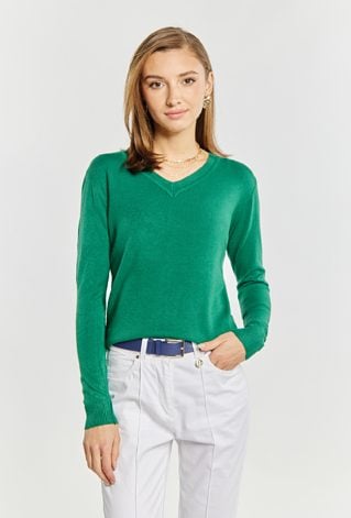 Dopasowany sweter damski