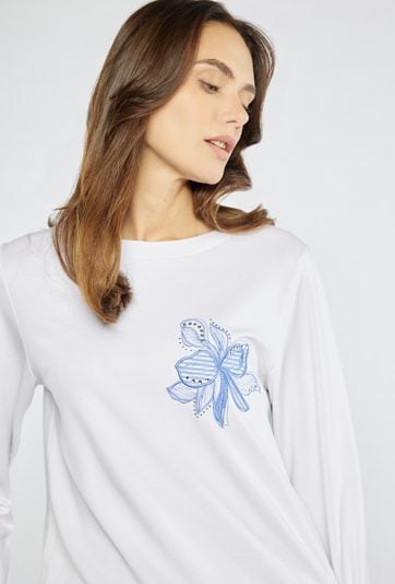 Elegancka bluza z wzorem