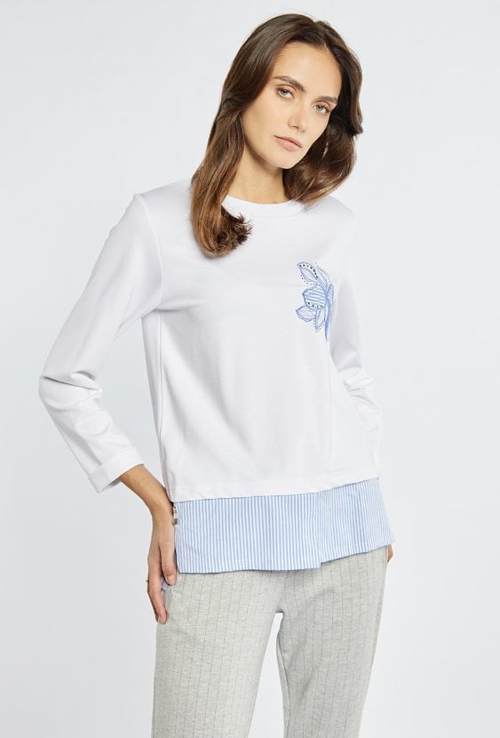 Elegancka bluza z wzorem