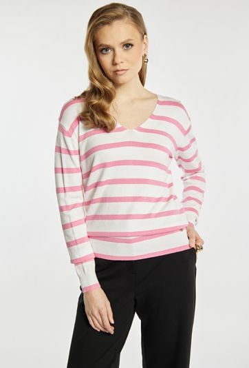 Sweter damski w paski