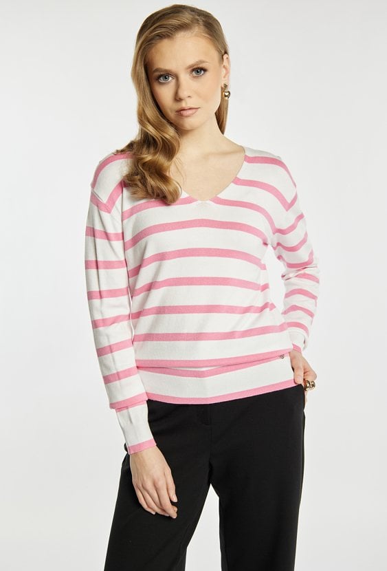 Sweter damski w paski