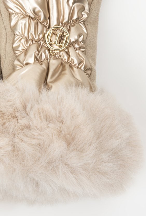 Rękawiczki damskie z futerkiem