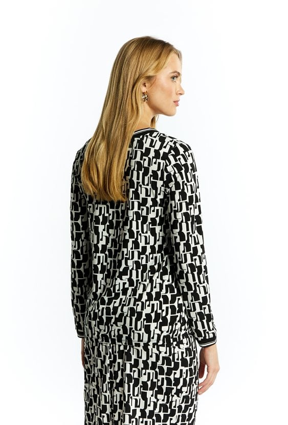 Bluzka damska z długim rękawem