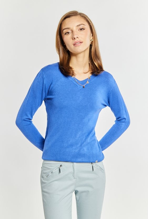 Dopasowany sweter damski