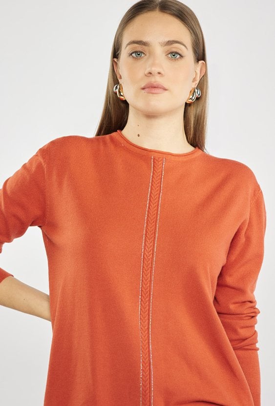 Sweter damski z połyskiem