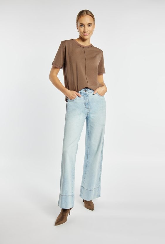 Jeansy z szeroką nogawką