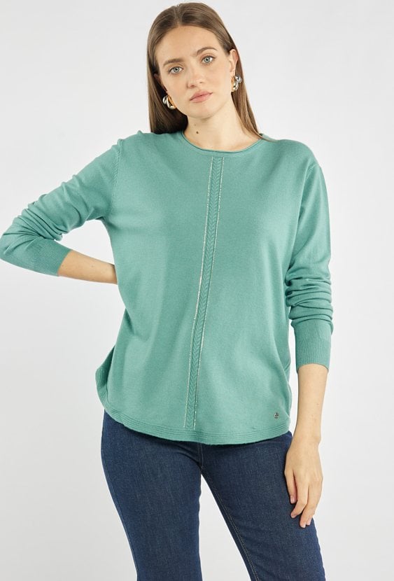 Sweter damski z połyskiem