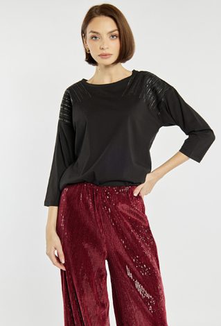 Luźny T-shirt damski