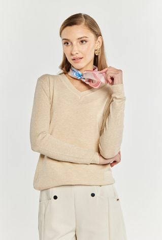 Dopasowany sweter damski