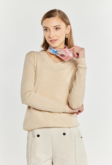 Dopasowany sweter damski