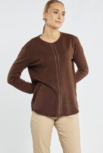 Sweter damski z połyskiem