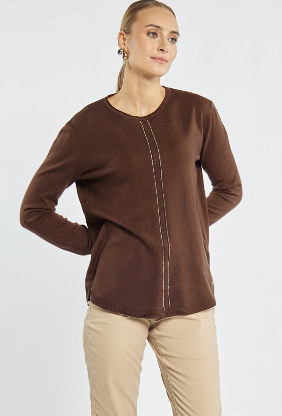 Sweter damski z połyskiem