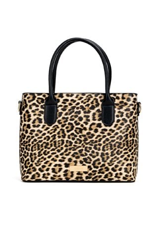 Elegancka torebka ze zwierzęcym wzorem