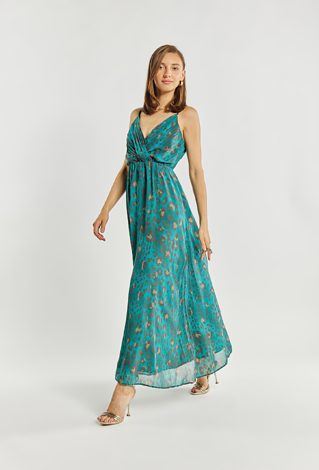 Wzorzysta sukienka damska