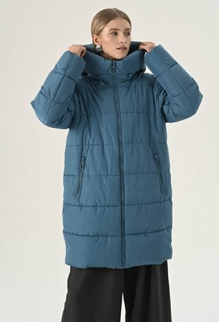 Turkusowa pikowana kurtka