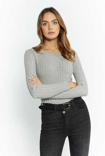 Przylegający sweter damski