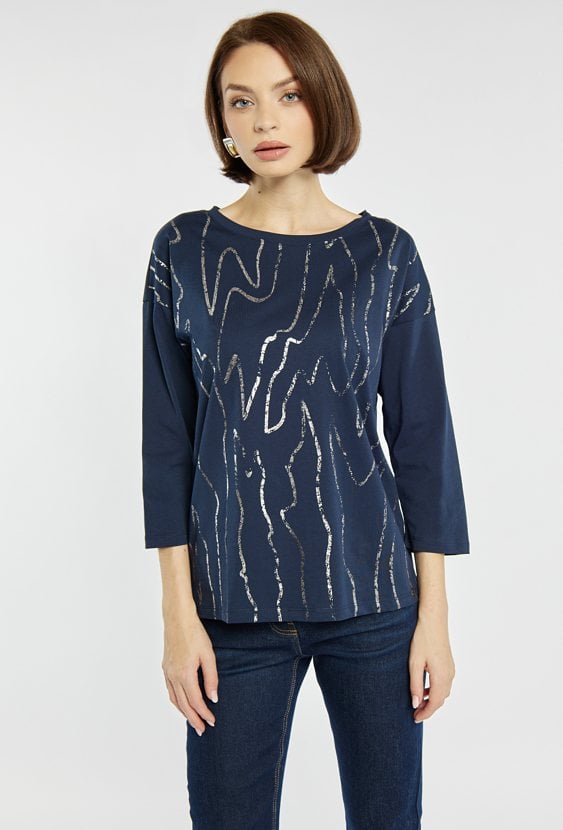 T-shirt damski z wzorem