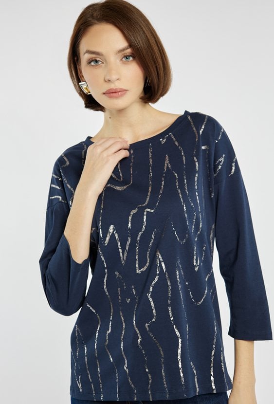 T-shirt damski z wzorem