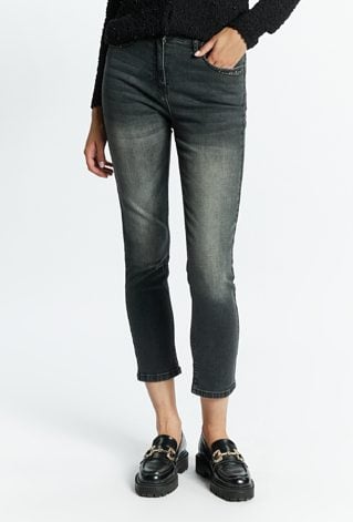 Jeansy damskie z dżetami