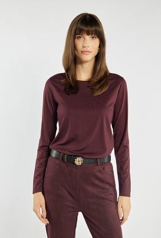 Gładka bluzka damska