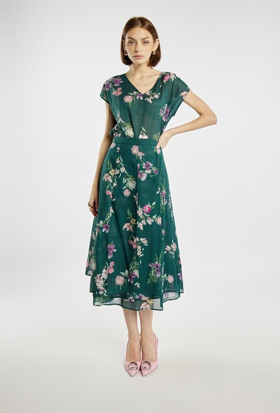 Spódnica damska w kwiaty