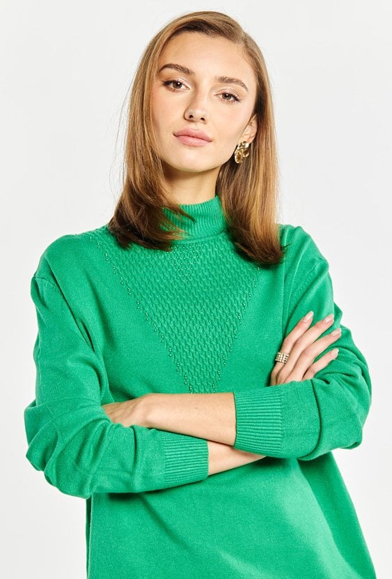 Sweter damski z dżetami