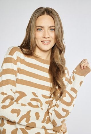 Sweter damski z wzorem